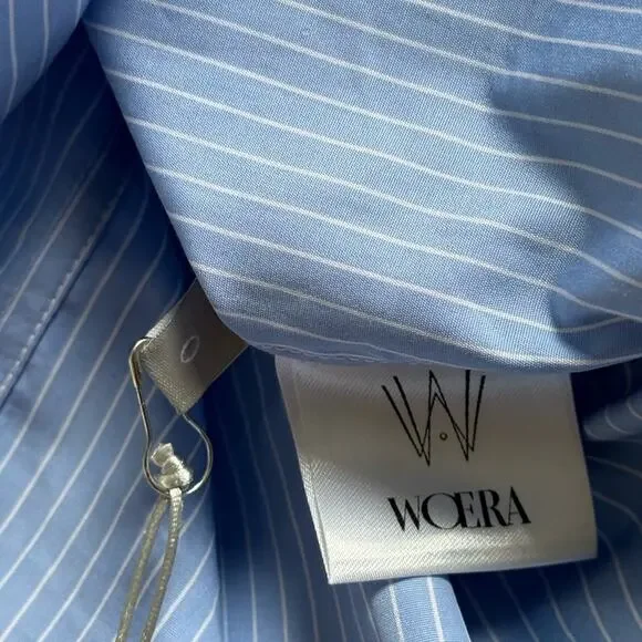 Woera signature button up pinstripe